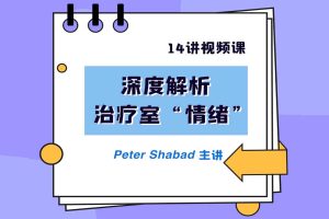 （080401期）Peter Shabad×视频 贯穿你一生的创伤、内疚与羞耻  深度解析治疗室“情绪”